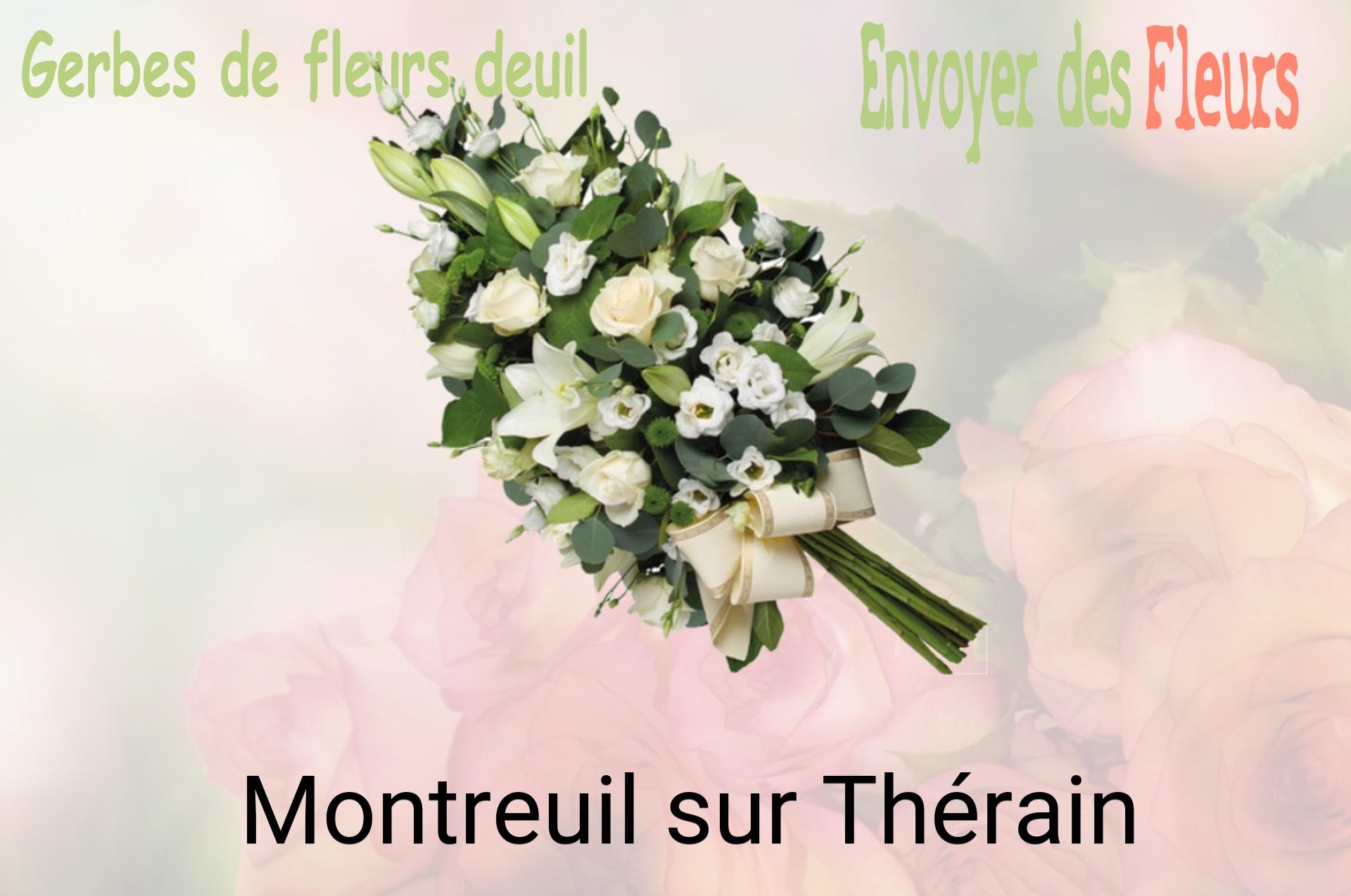 Gerbe de fleurs de deuil livrée à Montreuil-sur-Thérain